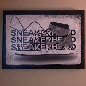 Jordan 1, black and white sneakerhead ,Wall decor